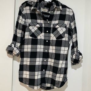 EXPRESS Boyfriend Plaid Button Up Medium